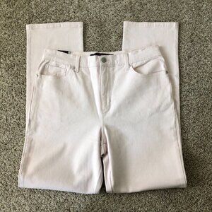 Gloria Vanderbilt Amanda Tapered Leg High Rise Pink Jeans